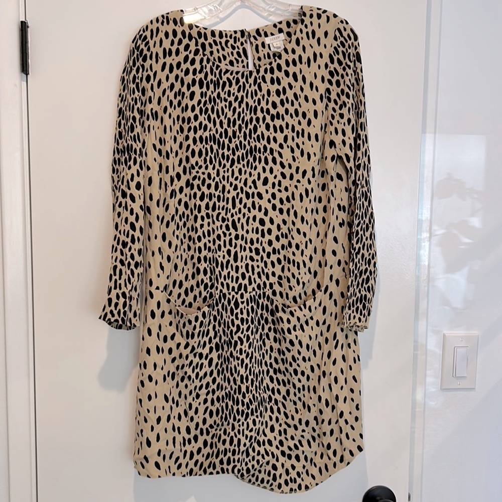 Jcrew Leopard Mini Dress Size 4